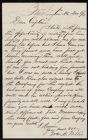 Letter from William B. Willis to Captain Thomas Sparrow